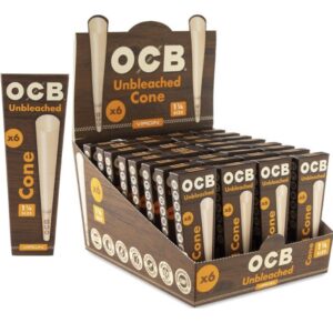 OCB Unbleached Virgin Cone [1 1/4] 6Pk
