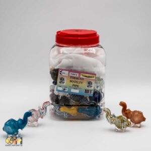 Elephant Glass Hand Pipe jar 30ct