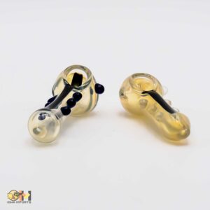 3.5" with /dots Glass handpipe 2 ct