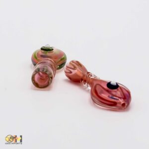 fish flat glass hand pipe 5ct/pk