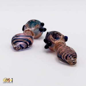 Mushroom Glass handpipe w/dots