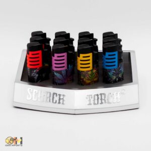61695-1/Scorch Torch/Triple Torch/auto-open w/cigar punch/two-tone graphic/3"/12ct