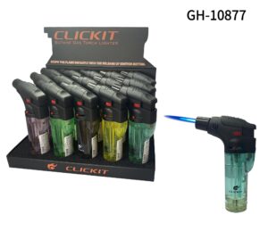 GH 10877 - CLICKIT CLEAR- SINGLE TORCH (15 PCS/DISPLAY)