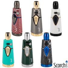 61787-1/Scorch Torch/Powerful hand held cone shape torch w/vibrant color 12ct
