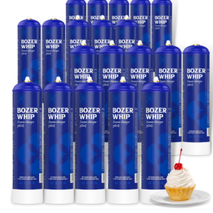 BOZER WHIP CREAM CHARGER 580gm 6ct/cs