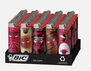 BIC LIGHTER GAME SERIES CHICAGO BULLS 50CT/DISPLAY