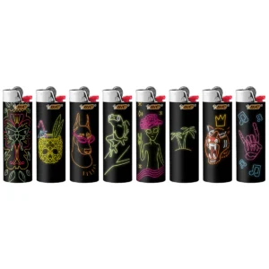 BIC® SPECIAL EDITION NEON SERIES POCKET LIGHTERS 50CT/TRAY