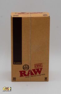 RAW CLASSIC PRE-ROLL CONE KS 109mm/26mm 20PK DISPLAY OF 12