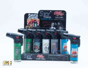 SK101CC-SKY 4"Cheech & Choong Side Torch 15ct
