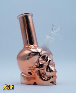 WP2101  8" ELECTROPLATED LEG SKULL W/P 5CT/JAR