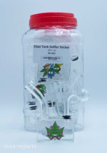 Clear Tank Sniffer Sticker 10CT/Jar SN1051