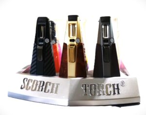 61665 - Scorch Torch/ Standing Pencil Diamond Shaped/Asst design w/metallic colors 9ct/Dispaly