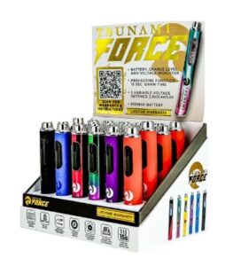 TSUNAMI FORCE DIGITAL DISPLAY 650mAH BATTERY ASSORTED COLOR 24CT/ BOX (B-1000)