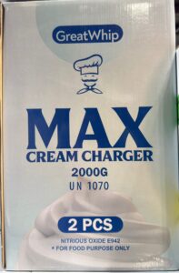 Great Whip Cream Charger 2000GM 2CT/CS