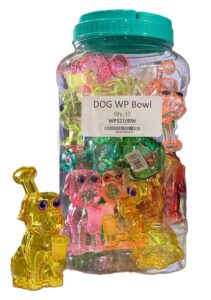 WP3210BW-Dog Design WP with Bowl 12ct/Jar