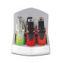 61592- VENUS SCORCH TORCH PUSH/HOLD BUTTON ASSORTED COLORS 9CT