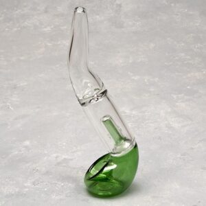 P-1582 7 Inch Sherlock Percolator J- Shape Pipe 15ct/Jar