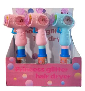 Sour City Princess Glitter Hair Dryer W/Light Candy Toy 12CT