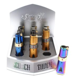 61580-1/Scorch Torch Large Flint Igniter Torch/straight up/assorted colors/3 3/4"/9ct
